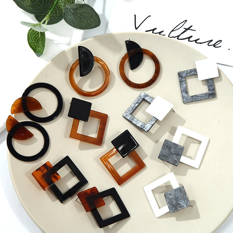 

Offre acrylique l acrylique cide cercle r longues boucles d'oreilles pour femme 2019