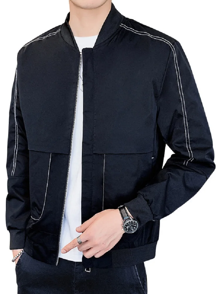 

Men's Clothing Stand-up Collar Korean Slim-fit Jacket Flying Baseball Uniform Windbreaker Winter Jacket Men