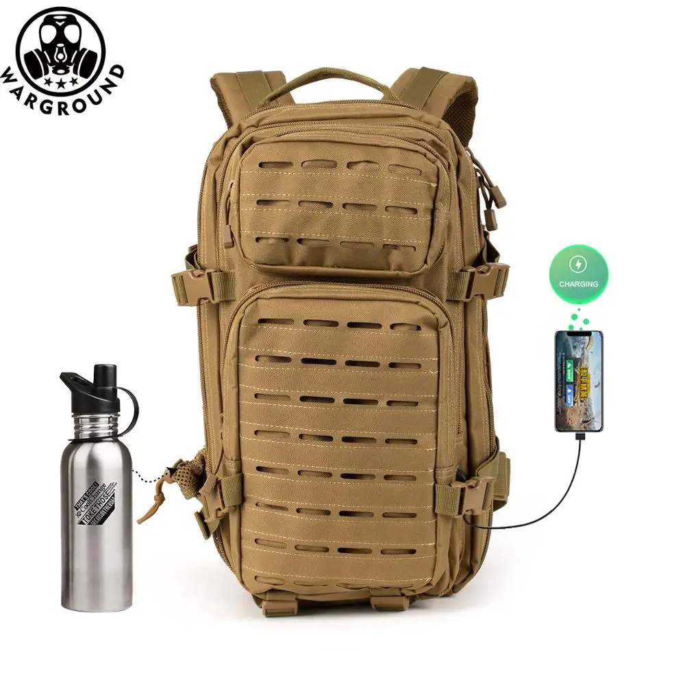 

Outdoor mountaineering hiking camping backpack fishing hunting waterproof bag Molle military assault tactical backpack