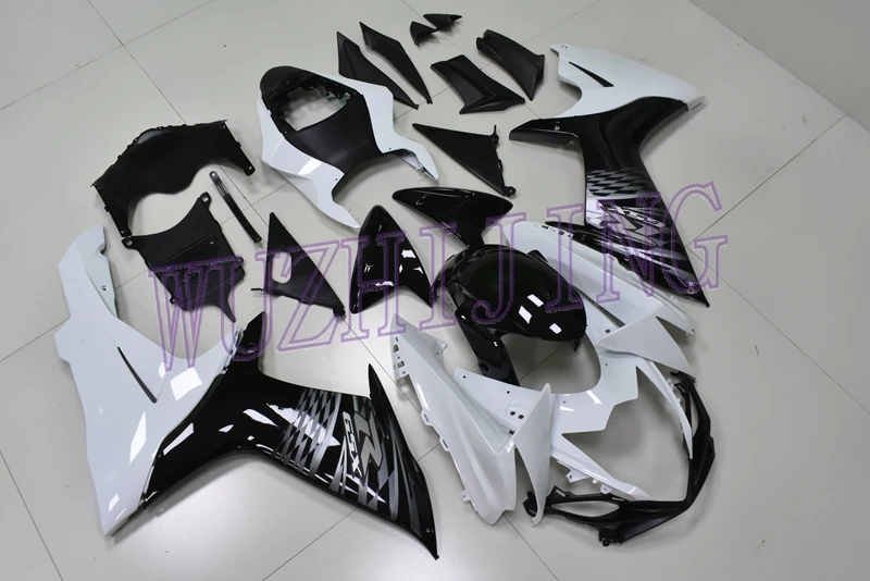 Мотоцикл обтекатель GSXR750 11 12 кузов GSX R 600 13 14 черный, белый цвет детали корпуса для Suzuki GSXR750 2011- K11