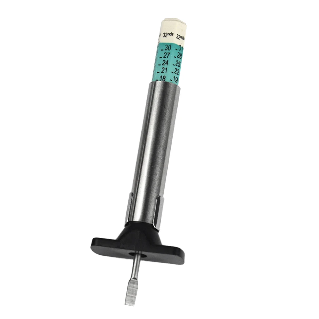 Tire Tread Depth Gauge 32nds & MM Auto Truck SUV Safety Green
