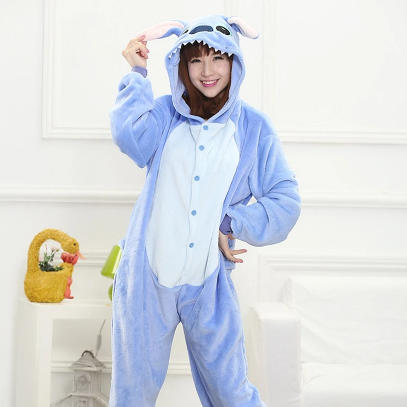 Kigurumi-Conjuntos de pijamas de Stitch onesies, disfraz de animal, pijamas  Unisex de personaje de dibujos animados, ropa de dormir - AliExpress Ropa  interior y ropa de dormir