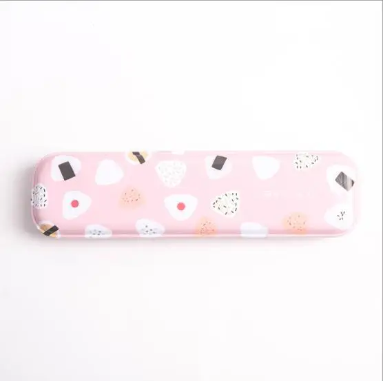 Белый Минимализм железа Kawaii детские подарки металлический Железный симпатичный футляр для карандашей корейский маленький металлический канцелярский пенал для школьных принадлежностей Горячие S - Цвет: Белый