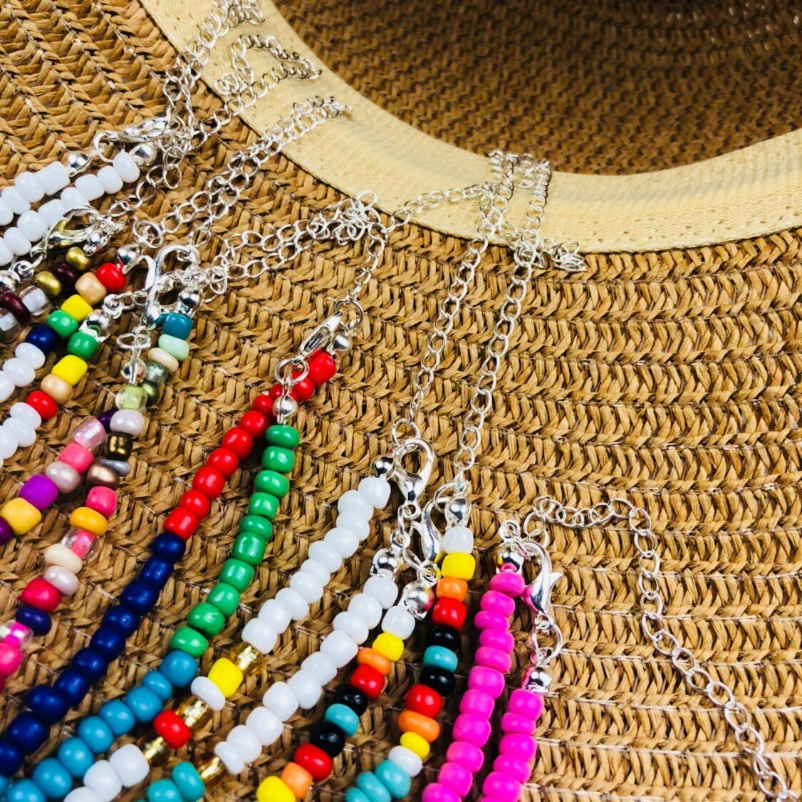 Boho красочные маленькие бусы колье для женщин Простой Бисероплетение Цветок ожерелье ручной работы воротник ювелирные изделия колье Femme