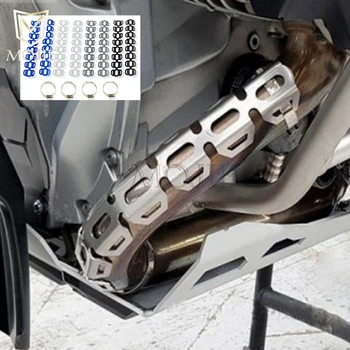 

Motorcycle Exhaust Heat Shield Muffler Pipe Header Wrap Water Cooled Guards Cover Heel Protection For Triumph Tiger 955/1050i