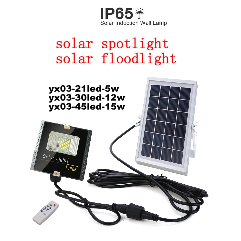 

LED Solar Light Led Solar Lamp Outdoor Light Security Wireless Waterproof With Light UltraThin remote timer split mount indoor h