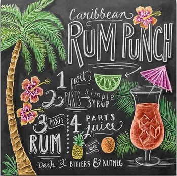 

JMINE Div 5D Blackboard Palm Tree flower Full Diamond Painting cross stitch kits art Scenic 3D paint by diamonds