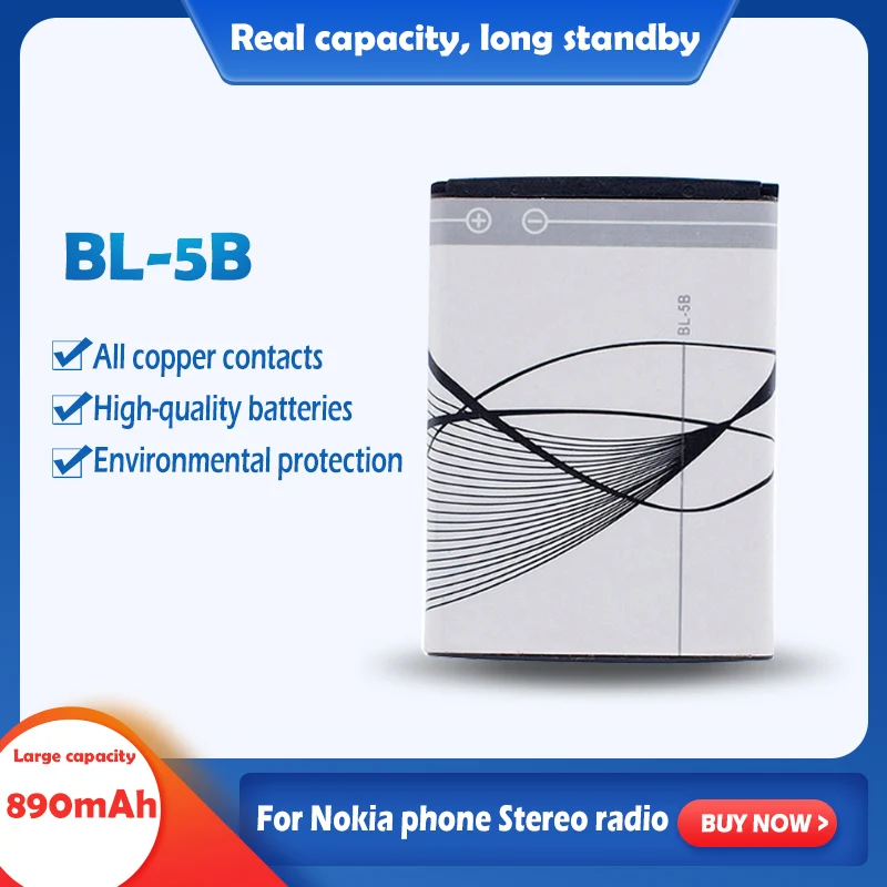 1pcs Bl-5b Bl5b Phone Battery 3.7v 890mah Lithium Li-po Car - AliExpress