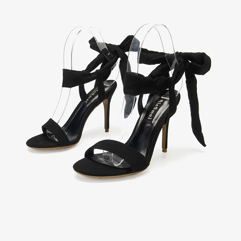 Sexy Ankle Strap Sandals Women High Heel Summer Shoes Fashion Tied Heels Ladies Party Club | Обувь