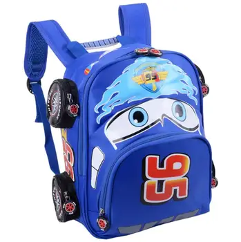 

Disney Cartoon Car Backpack Children School Bags kids Book Bag Baby Toddler Kindergarten Boys Girls Backpacking Rucksack Escolar