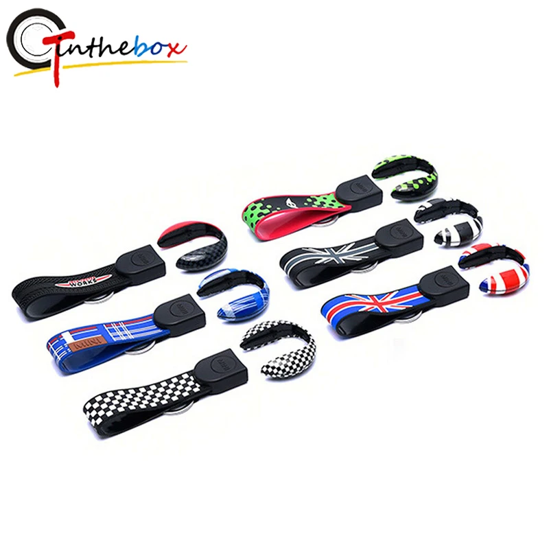 

1PC ABS Remote Start Key Cover Key Fob Case Shell with Keychain Ring Belt For 3rd Gen MINI Cooper ONE S JCW F54 F55 F56 F57 F60