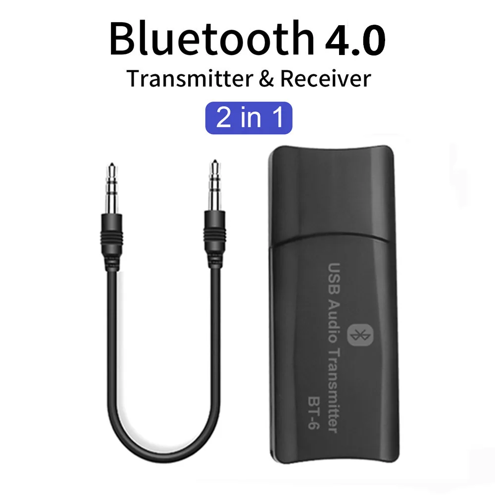 USB power 2 в 1 Bluetooth автомобильный комплект 3,5 мм AUX беспроводной аудио приемник передатчик 3,5 мм разъем для автомобиля радио FM Mp3 плеер