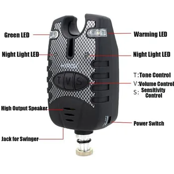 

Swinger Alarm Set Warning HIRISI 6PCS Outdoor Fishing Bite High quality