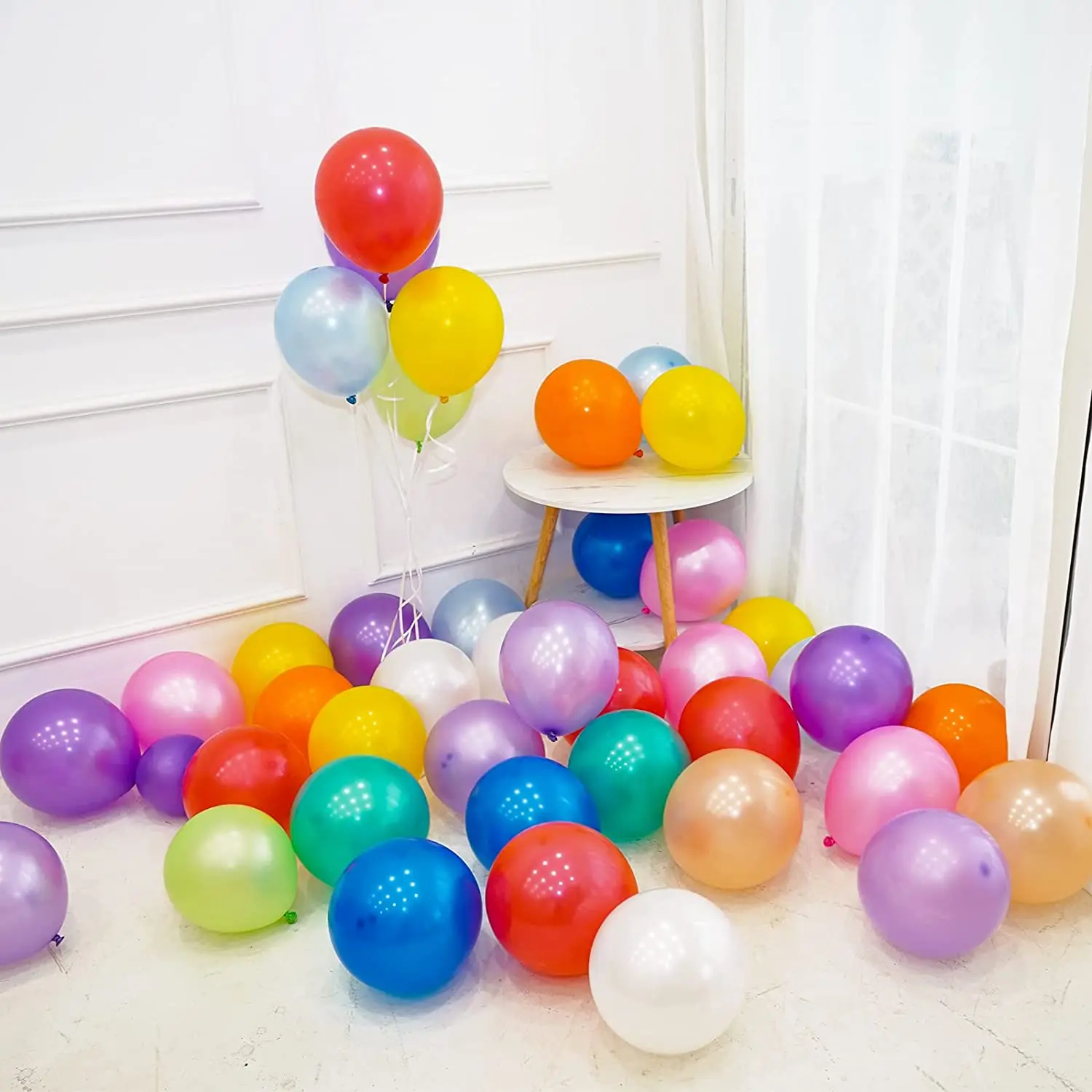 100pcs 12inch Latex Balloons | Multicolor Party Balloons For Birthdays, Christmas, Weddings & Holidays - View #3