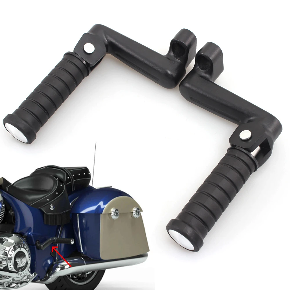 Motorcycle Foot Pegs & Pedal Pads Rear Passenger Foot Peg Footrest Aluminum For Indian Chief