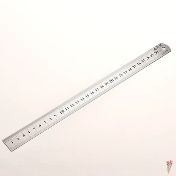

Sewing Foot Sewing 30cm Stainless Steel Metal Straight Ruler Ruler Tool Precision Double Sided Measuring Tool