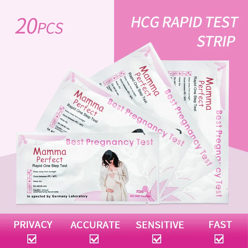 

Free Shipping 20PCS Household Pregnancy Urine Test Strip Ovulation LH Test Strip kit Rapid Test Feminine Care