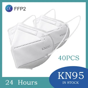 

FFP2 KN95 Filter Face Masks 5 Layer FFP2 mask Anti-Pollution Non-disposable Protective Masks Dust Filter Safety Mask