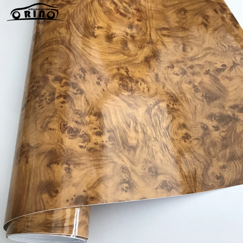 Gloss Wood Grain Vinyl Wrap Sticker-4
