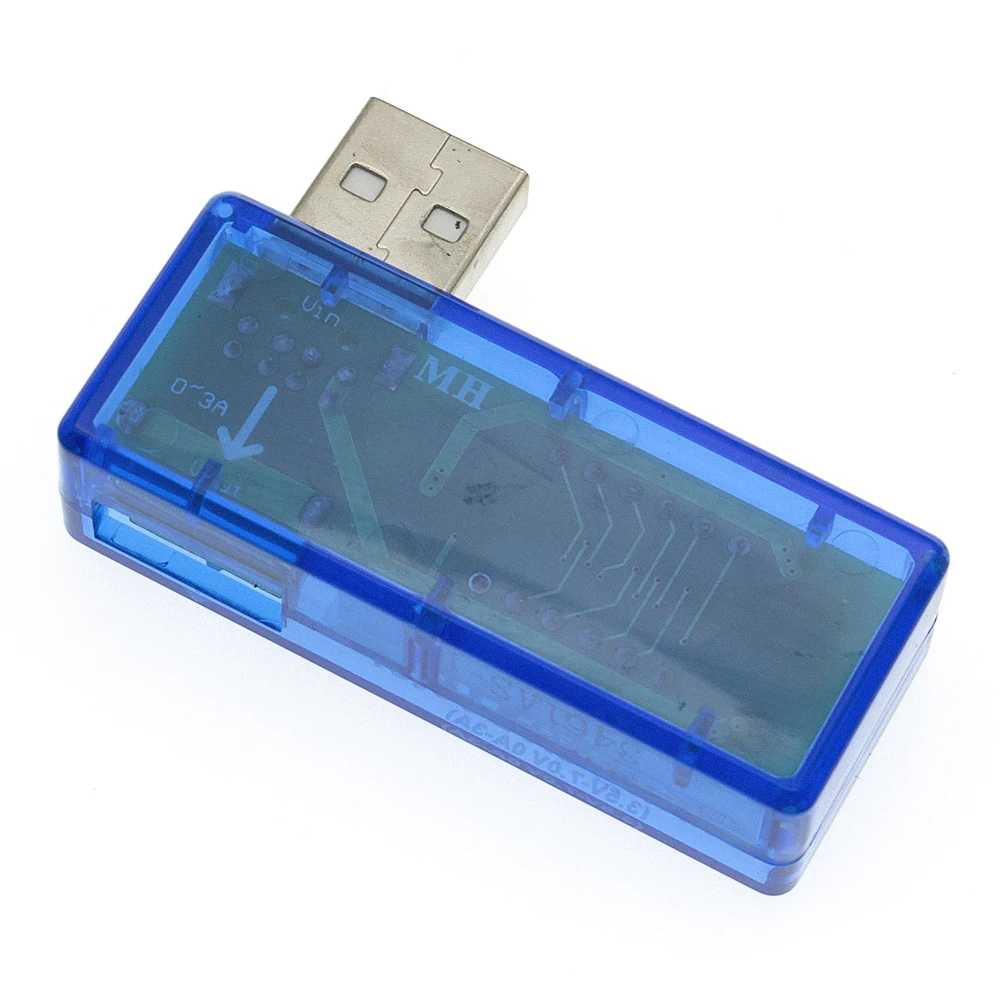 Цифровой USB тестер напряжения измеритель и силы тока для мобильного телефона с