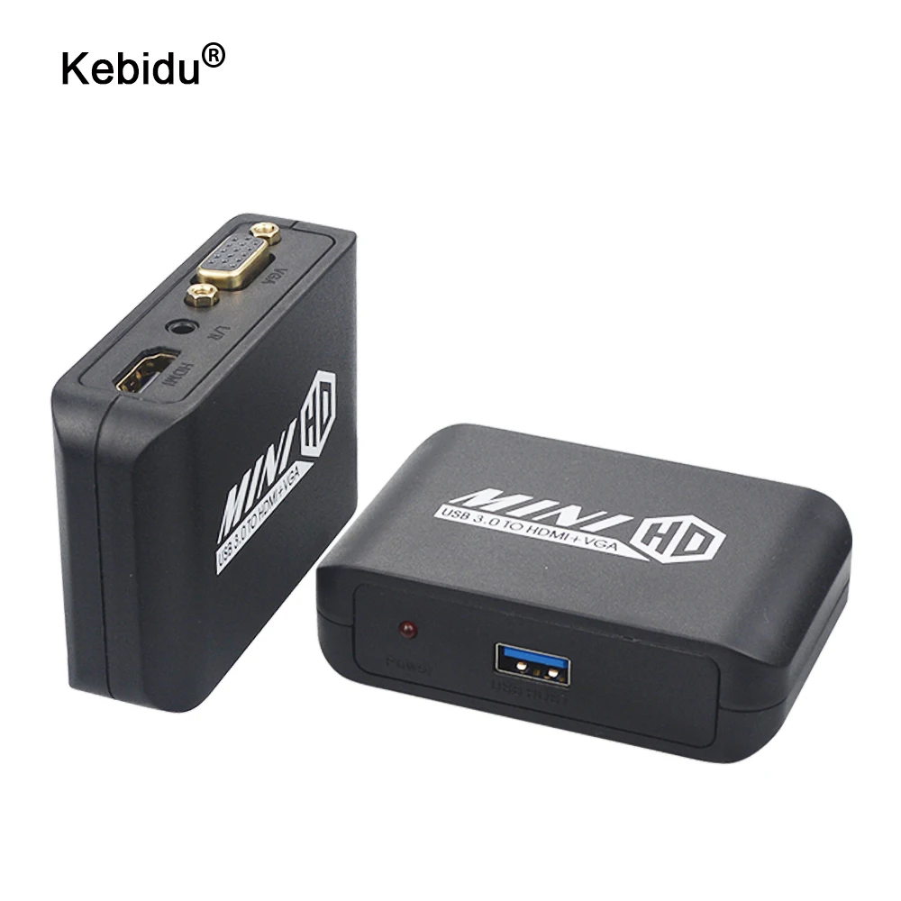 Преобразователь HD USB 3 0 в VGA 1080P дисплей объемный звук адаптер 1 преобразователь