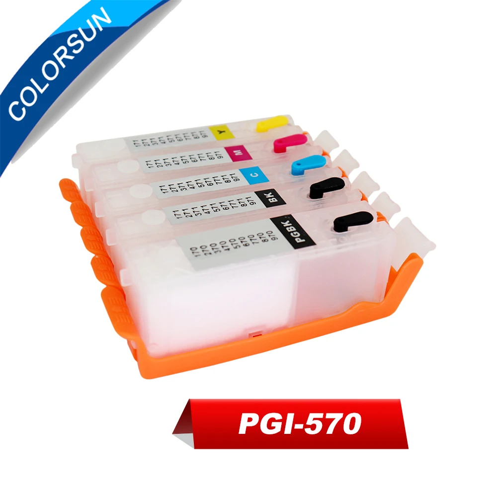Cartuccia Di Inchiostro Ricaricabile Di Pgi 570 Cli 571 Per La Cartuccia Di Cli-571 Pgi570Xl Di Canon Pgi-570 Per Canon Pixma Mg5750 Mg5751 Mg5752
