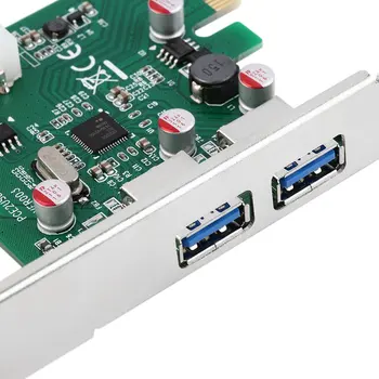 

New PCI-E PCI Express 2 port USB 3.0 Card Adapter w/ USB 3.0 Front PanelTech Hot Promotion