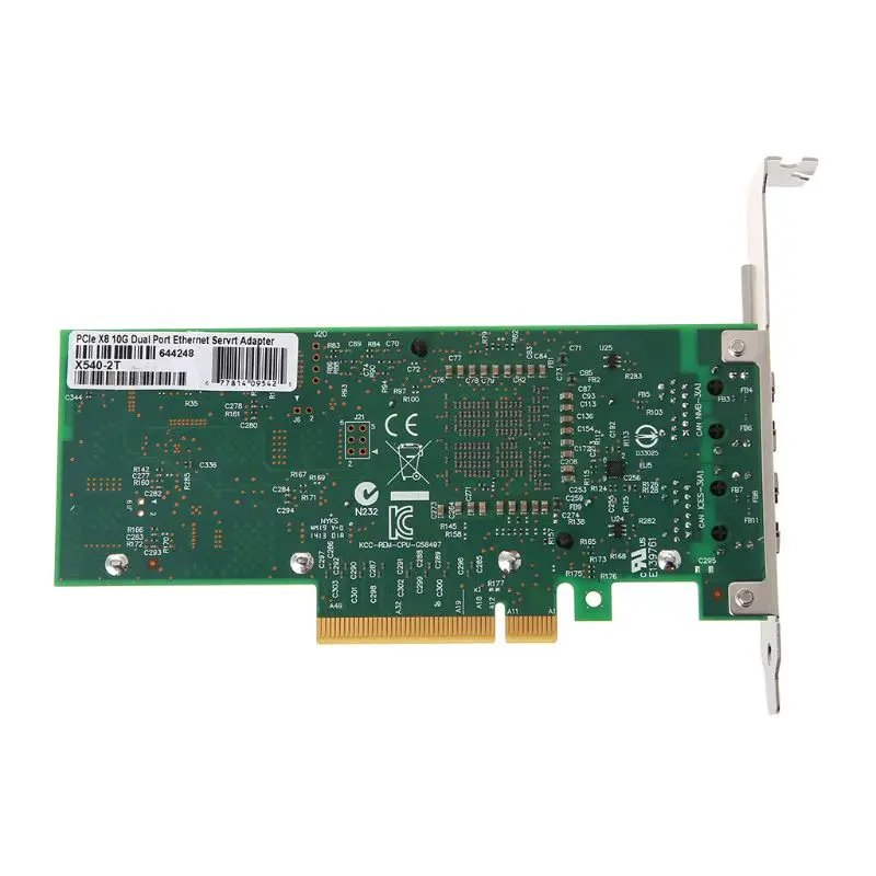 Прямая поставка Intel X540-T2 10GbE конвергентный сетевой адаптер(NIC) X540 чипсет PCI-E X8 двойной RJ45 медный порт CNA