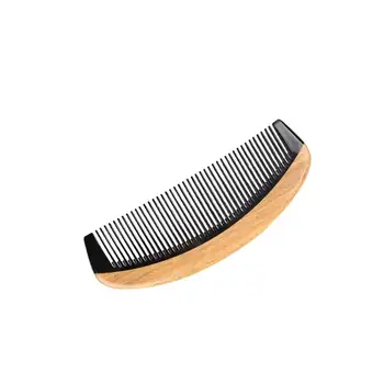 

1Pc Hair Comb Natural Wood Comb Teethed Anti-Static Comb Horn Comb for Home