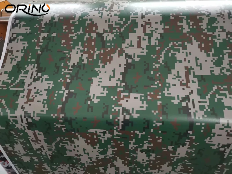

Зеленая цифровая камуфляжная фотопленка с выпуском пузырьков воздуха, самодельная Фольга для обмотки автомобиля
