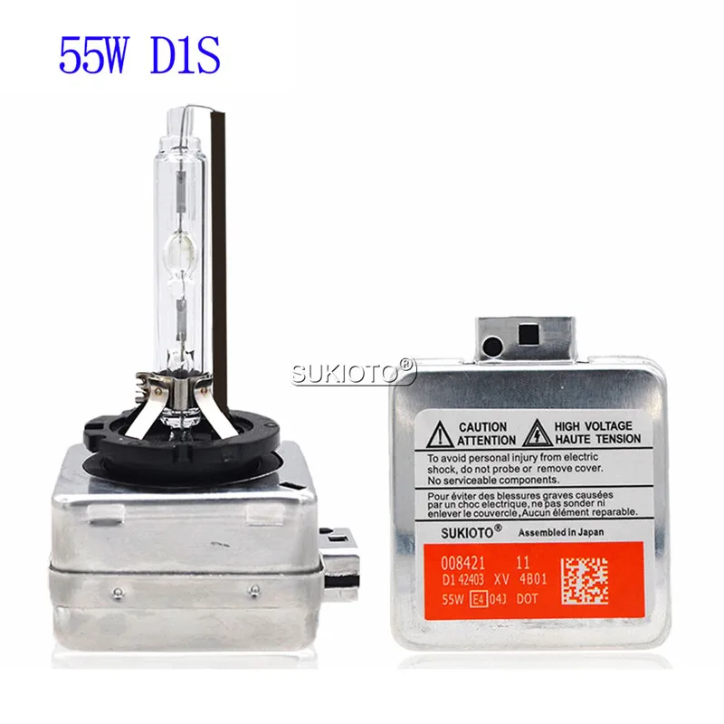 SUKIOTO Original 55W Xenon D3S HID Ballast Kit Xenon D1S 6000K 8000K 5000K 4300K D1R D3R Car Light Bulb Lamp For A3 A6 MK2 Q5 Q7 (2)