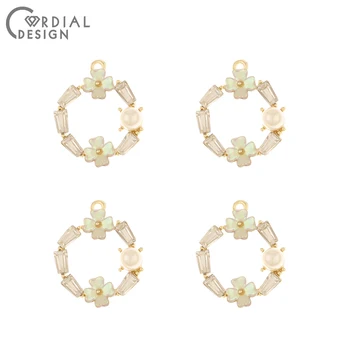 

Cordial Design 40Pcs 19*24MM Jewelry Accessories/Pendant/Earring Findings/DIY Making/Round Shape/Hand Made/Rhinestone Charms