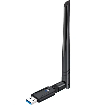 

USB 3.0 WiFi Adapter WiFi Dongle 1200Mbps 802.11 Ac Wireless Network Adapter with Dual Band 2.42GHz/5.8GHz 5DBi Antenna