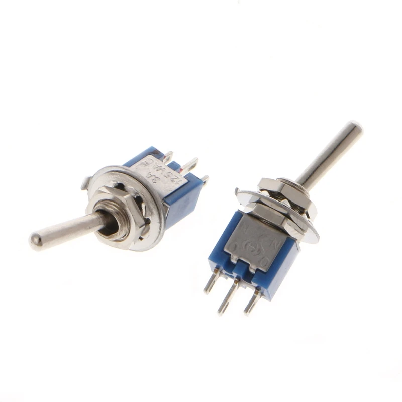 2020 Новый 10 шт AC 250V/1.5A 125V/3A SPDT 3 контактный Вкл/вкл 2 позиционный мини переключатель