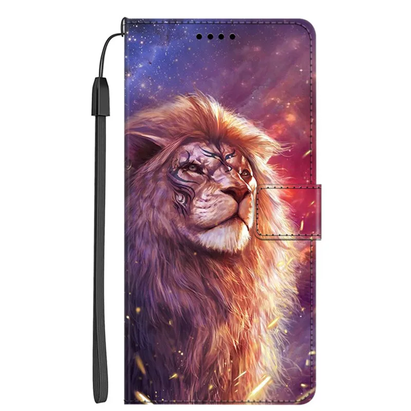 Leather Magnetic Book Cover Flip Wallet Case