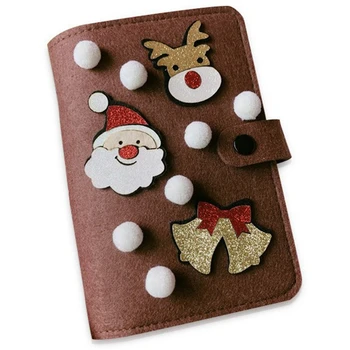 

Christmas Notebook Cute Cartoon Christmas Elk Hand Book Loose-Leaf Notebook Notebooks Diary Child Gift