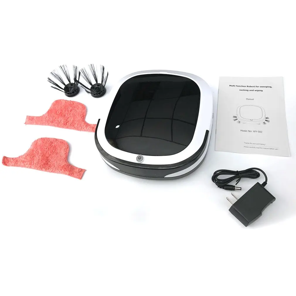 

Automatic Smart Robot Vacuum Floor Cleaner Rechargeable Cordless Dry Wet Sweeping Mop Dust Sweeper for Home