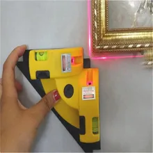 Right Angle 90 Degree Vertical Horizontal Laser Line Projection Square Level Measurement Tool new multi function drill guide line laser square angle laser level professional drilling helper laser dust catcher