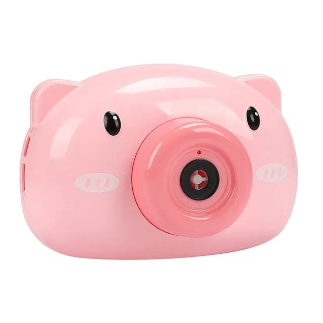 Automatic Funny Cute Cartoon Pig Animal Soap Children Bubble Maker Camera Bath Wrap Machine Toys Bubble Gifts for Kids and Girls 2