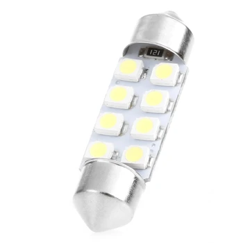 

1 Pc 41mm LED Light 1210 8 SMD Car Dome Double-Tip Roof Bulb Reading Lamp NEW