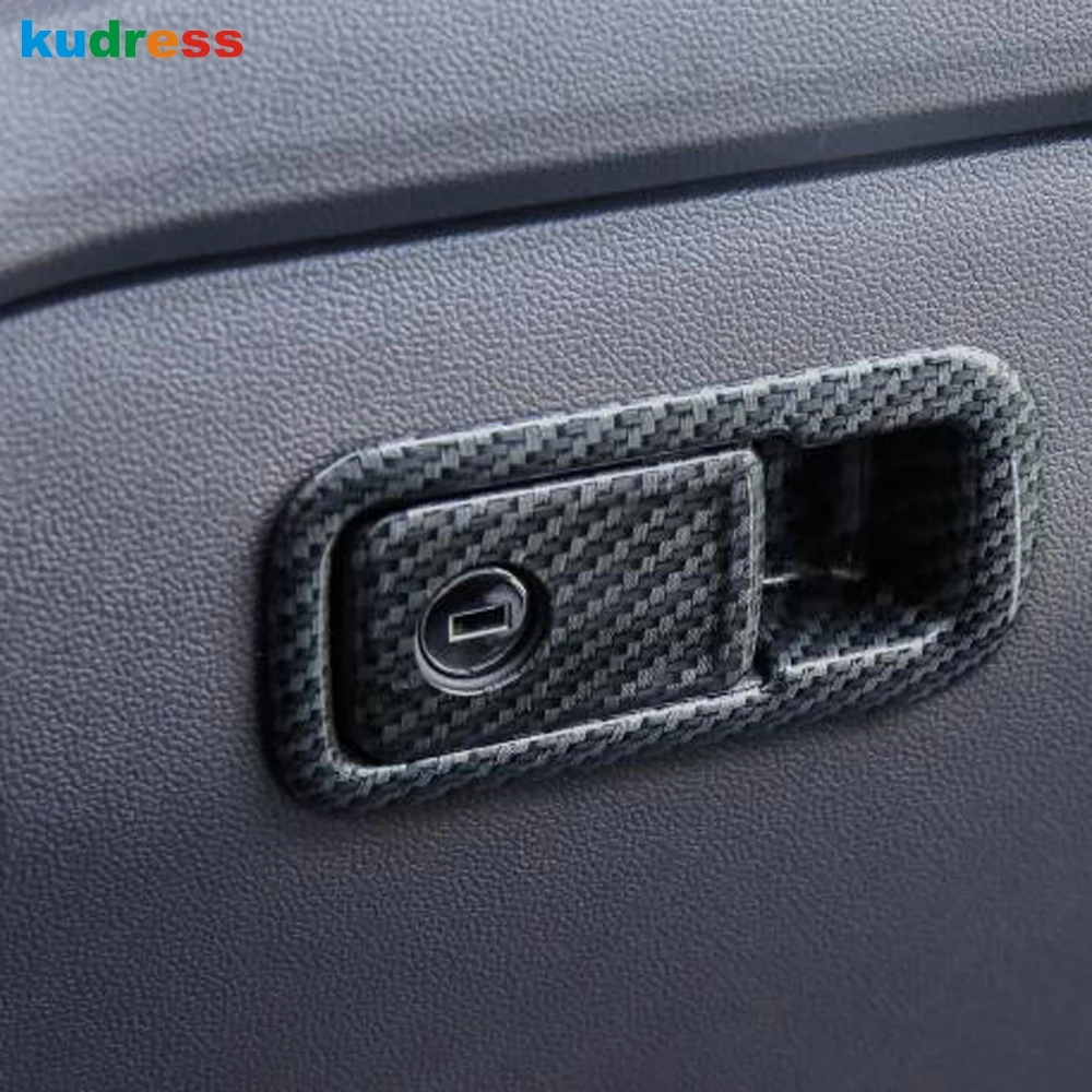 Для Volkswagen VW Teramont Atlas 2017 2018 2019 2020 2021 коробка для хранения перчаток из углеродного