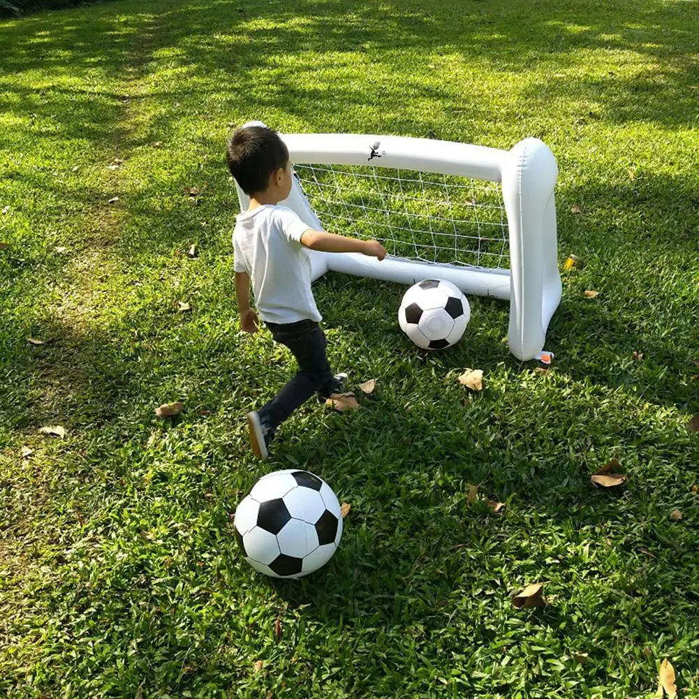 

110CM Inflatable Belt Net Soccer Goal Ball Land Toys Game Small Soccer Goal Outdoor Children's Toys