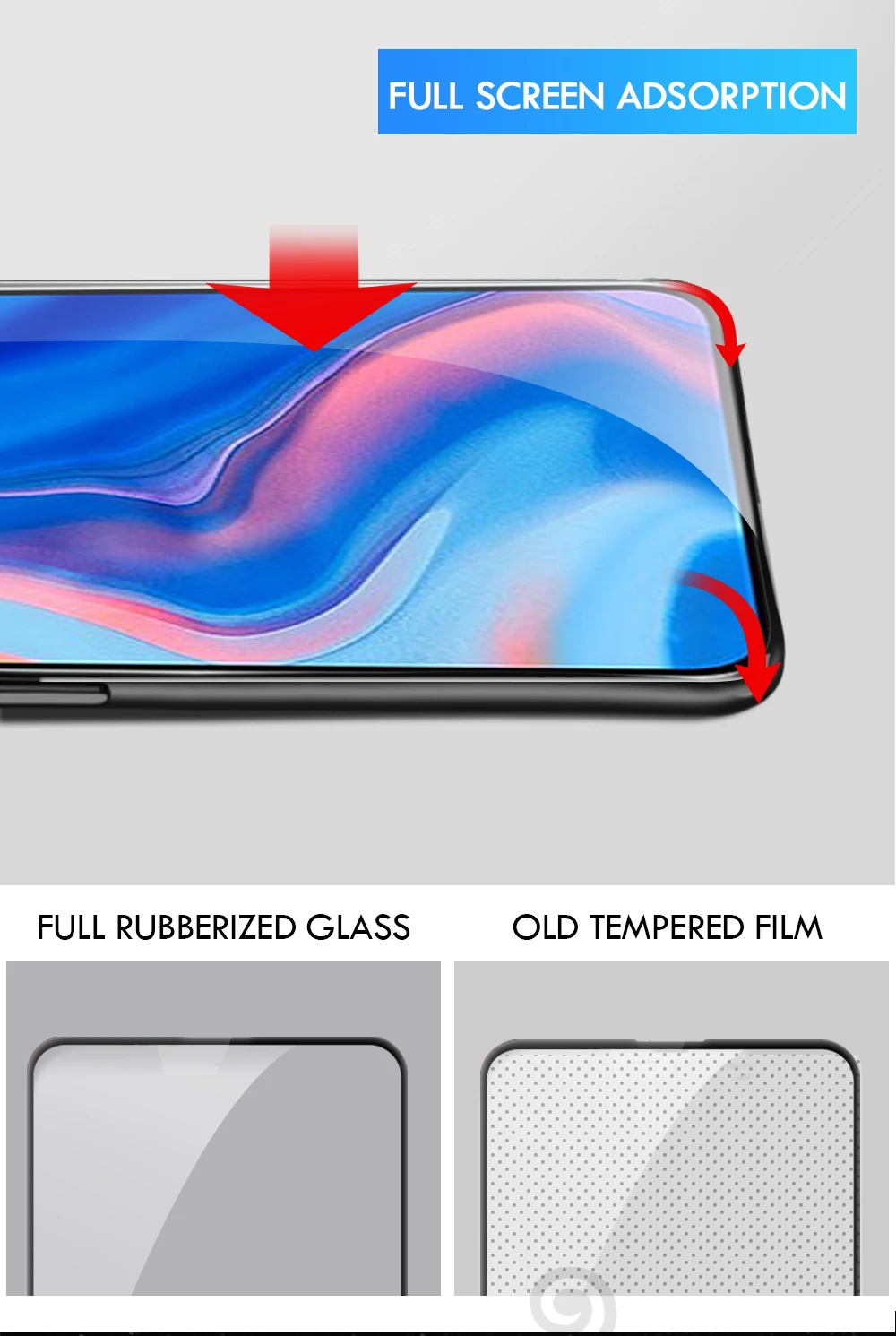Закаленное стекло для huawei honor 9x Анти-взрыв полное покрытие протектор экрана для honor 9x защитное стекло