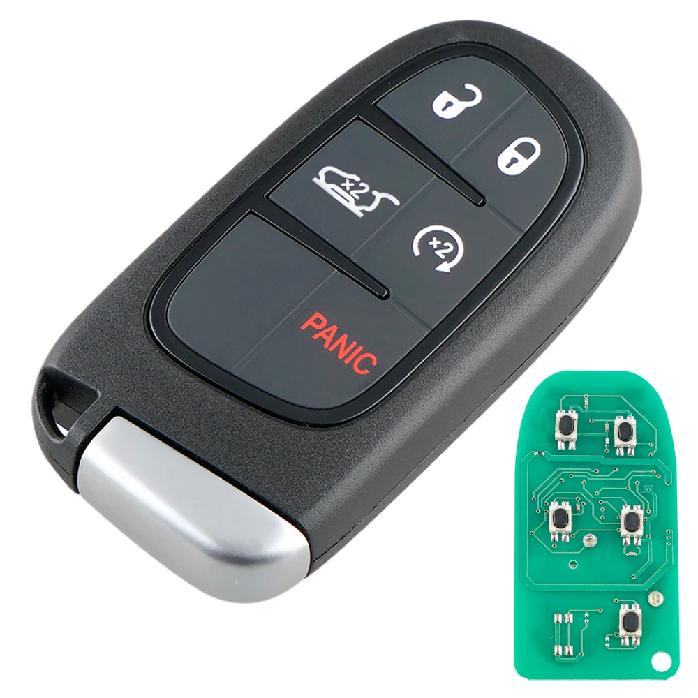 433 МГц 5 кнопок дистанционный ключ-брелок от машины с 7953 м 4А чип GQ4-54T для Jeep Renegade
