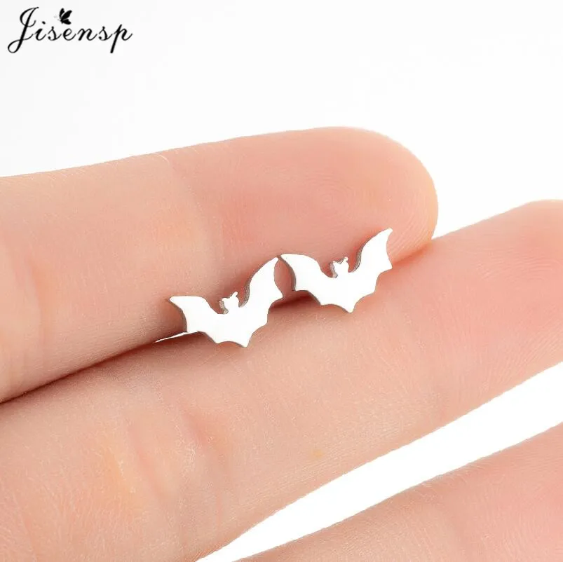 Minimalistische Schmuckstücke: Niedliche, dünne Fisch-Ohrringe für Damen – Kleine Seepferdchen-, Fledermaus-, Bären- und Delfin-Ohrstecker, Tier-Ohrringe (Orecchini) – Detail 26