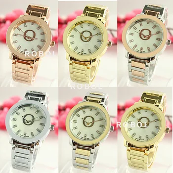 

RLLEN Stainless Steel Men Women Couples Quartz Watches Fashion Luxury Jewelry Gift Exquisite charm Generous Wedding