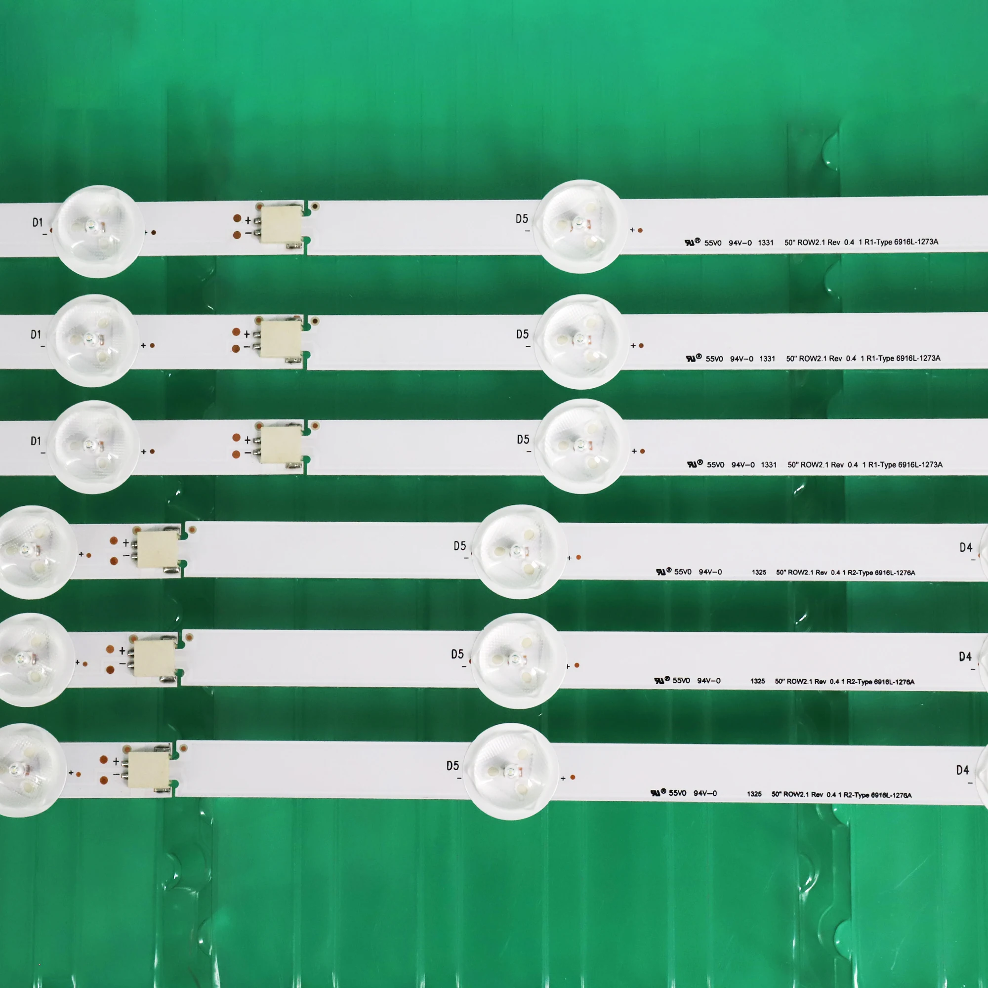 Tira de Luz de Fundo Led para lg 50 Row2.1 Rev 04 50ln575s 50ln5200 50ln5100 50ln5600 50la6230 50ln5700 50la6210 Lc500d 12 Unidades Conjunto - Imagem 4