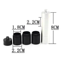 Алюминиевый сплав аварийный портативный водонепроницаемый мульти сетка Pill Box Мини Путешествия хранения Открытый уплотнение с кольцом для ключей MJ