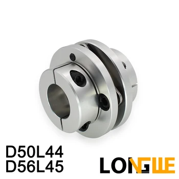 

LONGWE D50 D56 CNC Motor Flexible Shaft Coupling Single Disc 7075 Aluminum Diaphragm Coupler 8mm 10mm