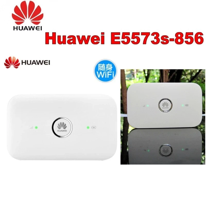 Unlocked Huawei E5573 E5573s-856 CAT4 150Mbps 4G LTE FDD 1800/2100MHz TDD 2500/2600MHz Wireless Router 3G Mobile WiFi Hotspot